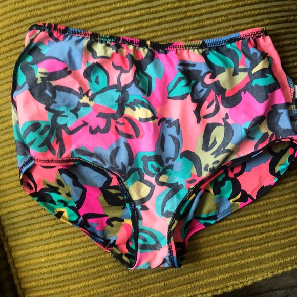 Vintage High Waisted Vibrant Bikini Bottoms size L - Picture 6 of 8